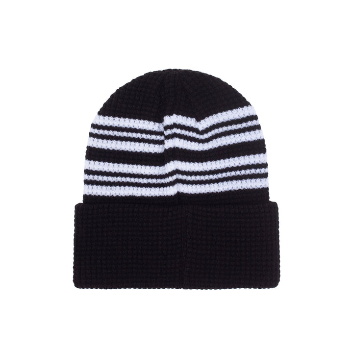 Fucking Awesome Cursive Waffle Cuff Beanie Black
