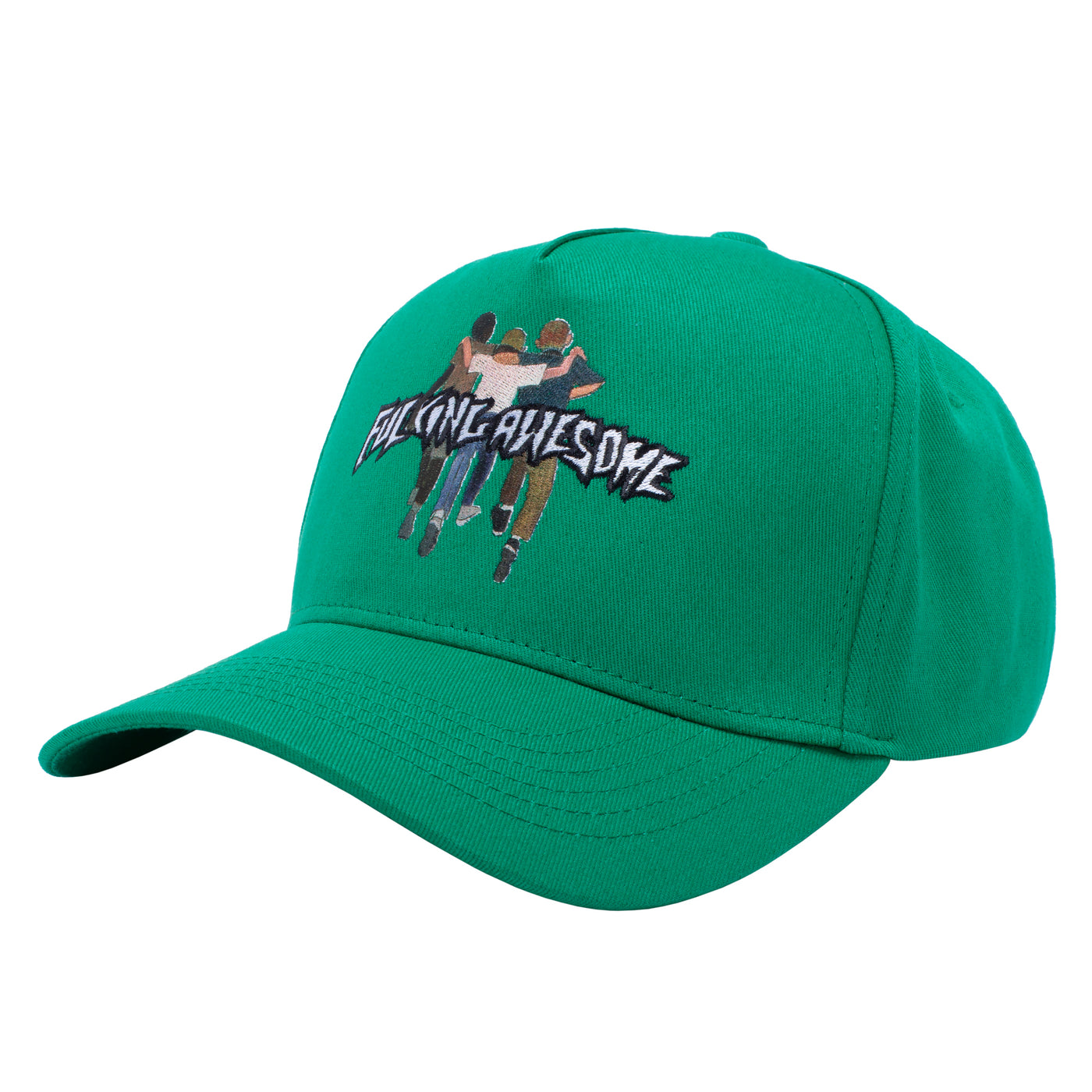 Fucking Awesome Kids Are Alright 5 Panel Snapback Green