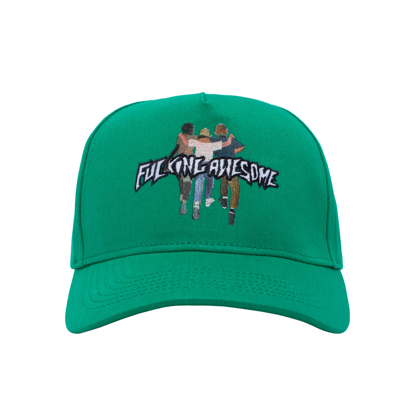 Fucking Awesome Kids Are Alright 5 Panel Snapback Green