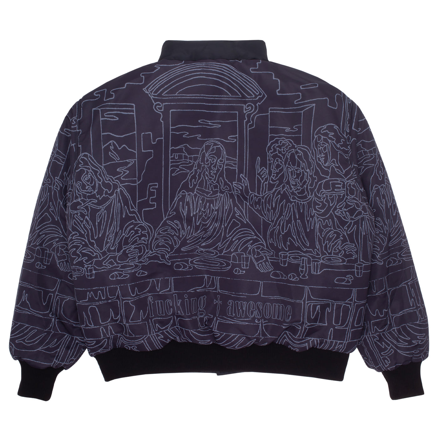 Fucking Awesome Reflective Varsity Puffer Black/3M