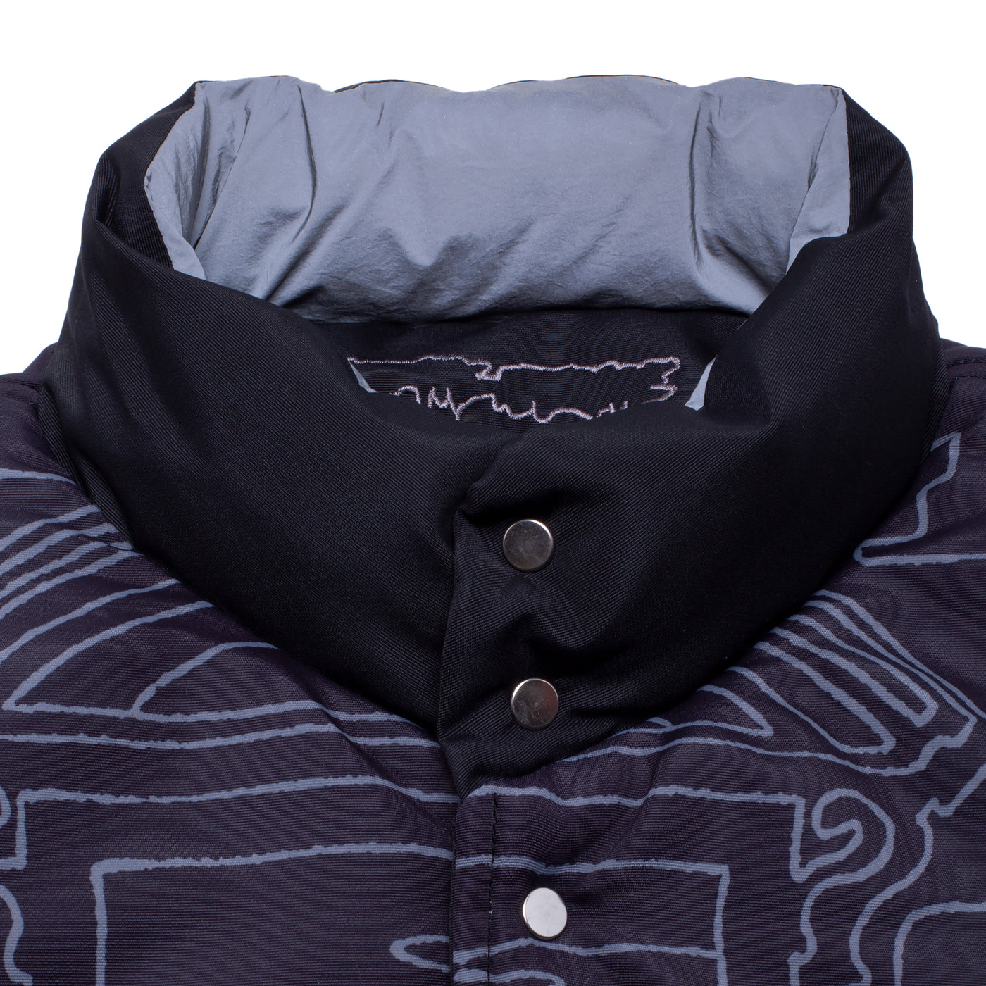 Fucking Awesome Reflective Varsity Puffer Black/3M