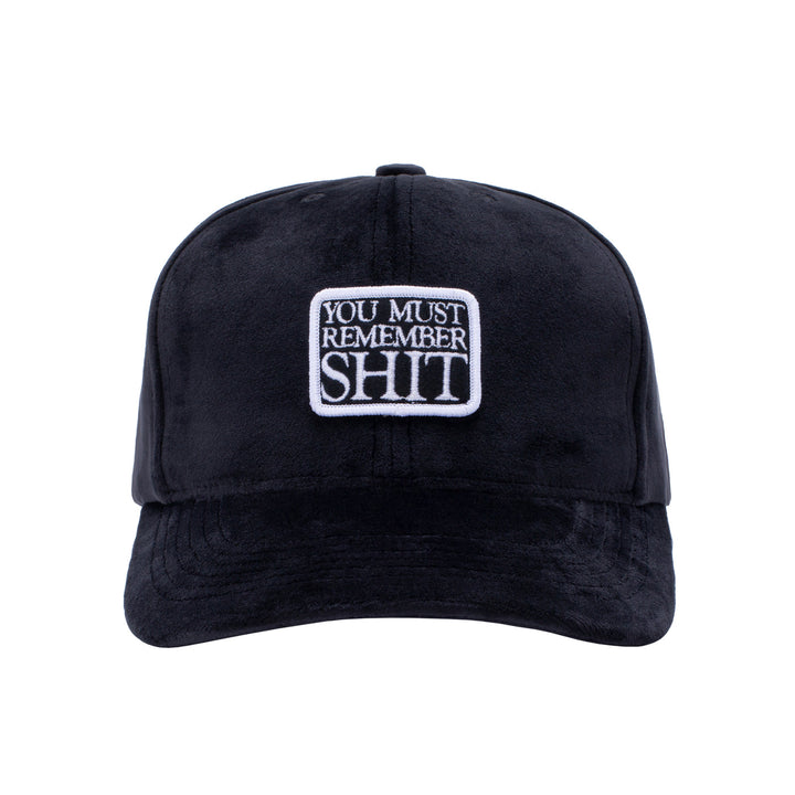 Fucking Awesome Remember Shit Velvet Snapback Black