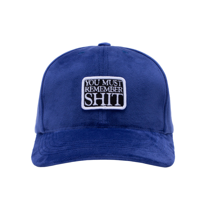 Fucking Awesome Remember Shit Velvet Snapback Blue