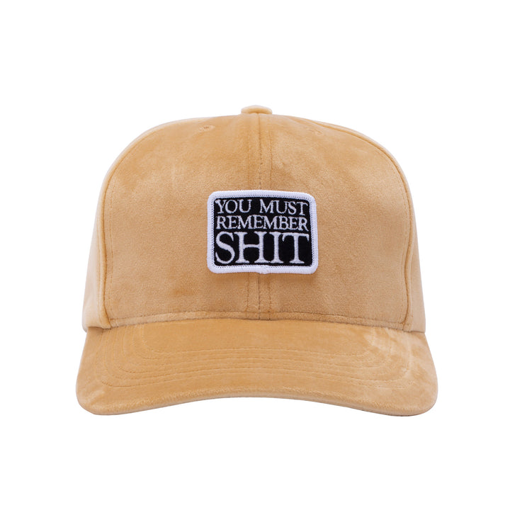 Fucking Awesome Remember Shit Velvet Snapback Khaki