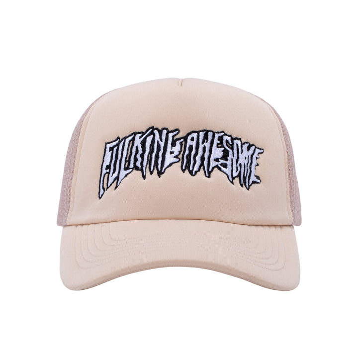 Fucking Awesome Stretched Stamp Mesh Snapback Khaki