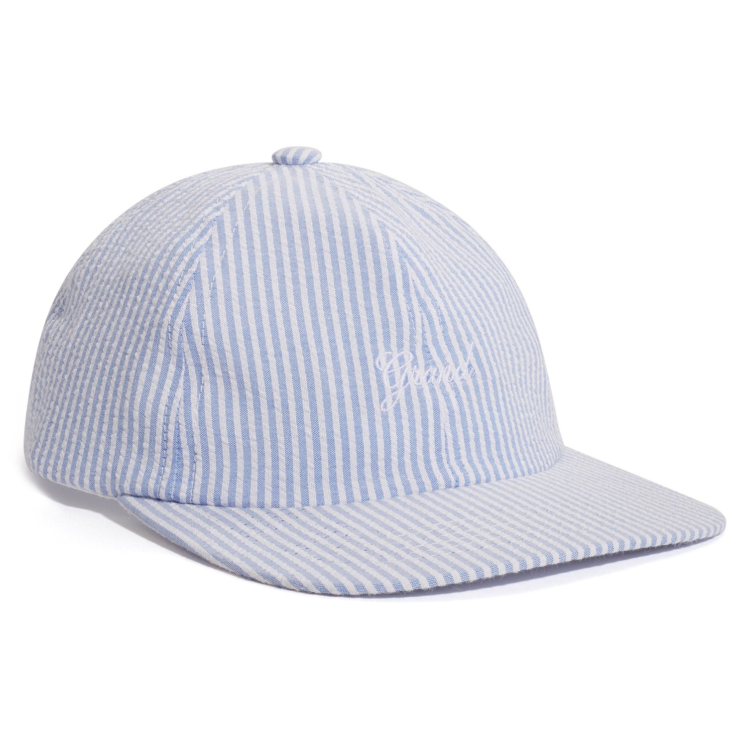 Baseball Cap Blue Seersucker Blue