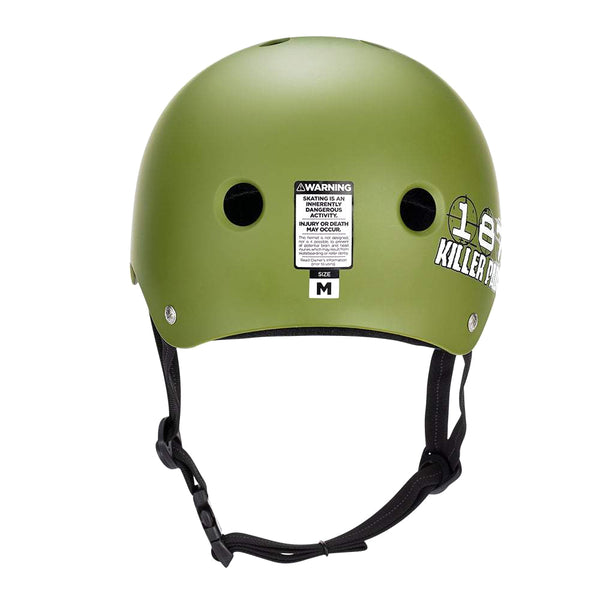 187 Killer Pads Pro Skate Helmet w/ Sweatsaver Liner Army