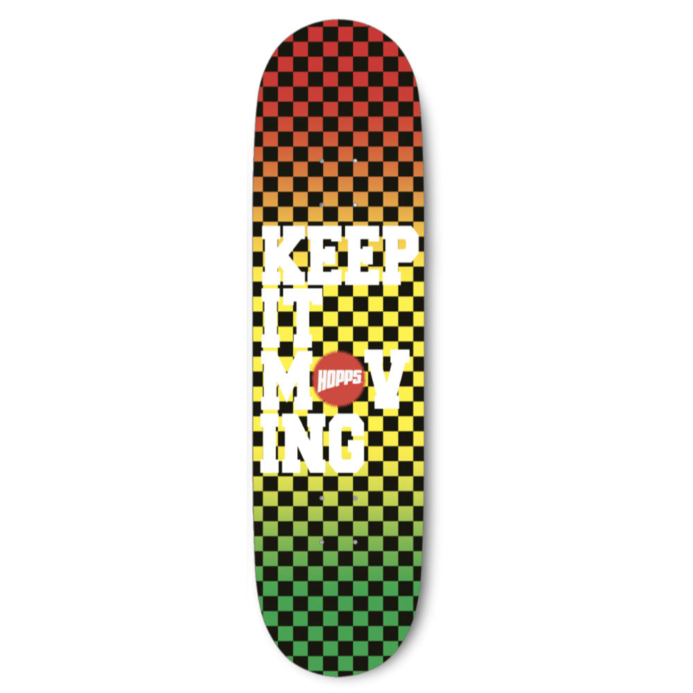 Hopps Keep It Moving Checkered Fade Deck 8.38"