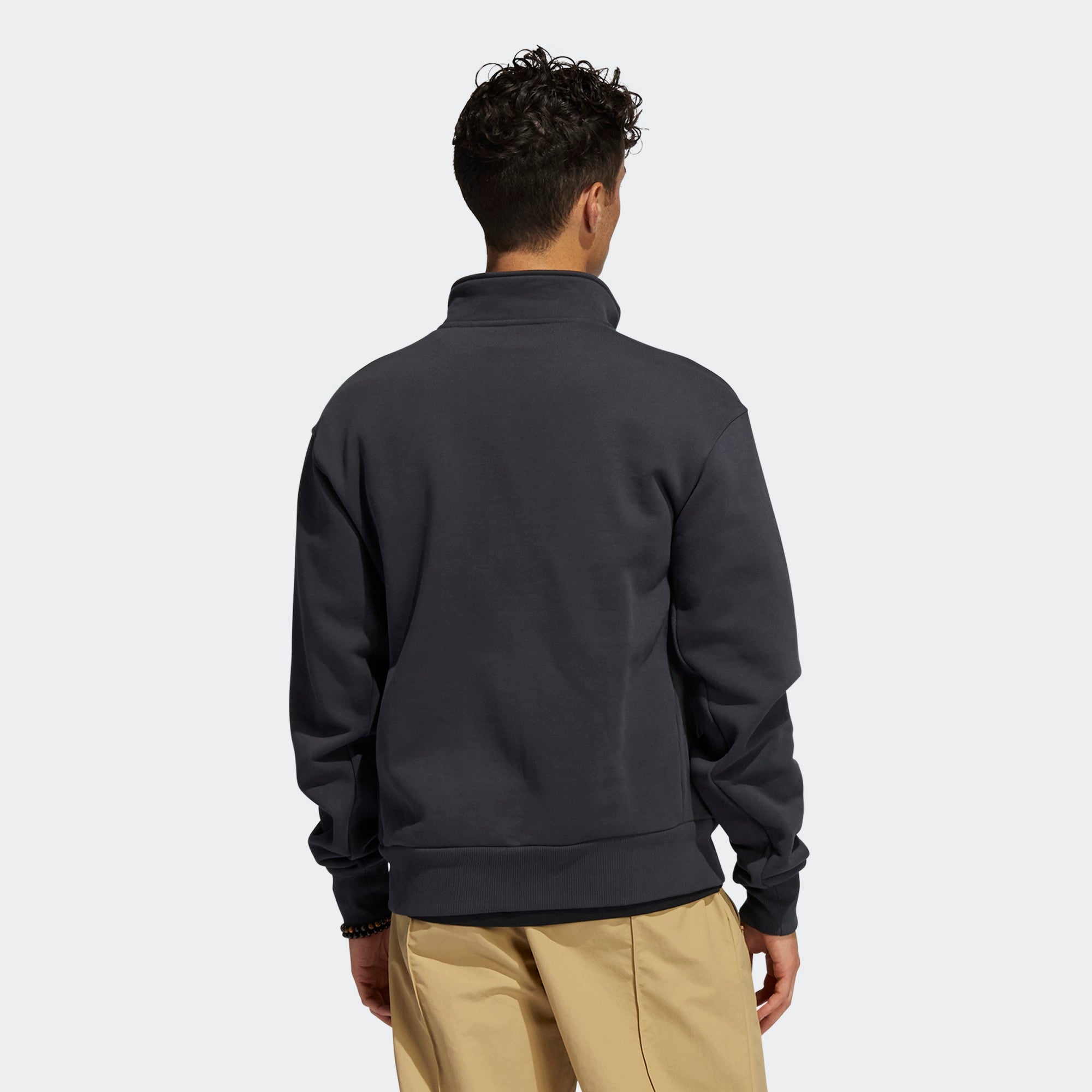 Adidas Heavyweight Shmoofoil 1/4 Zip Sweatshirt Carbon/Focus Orange