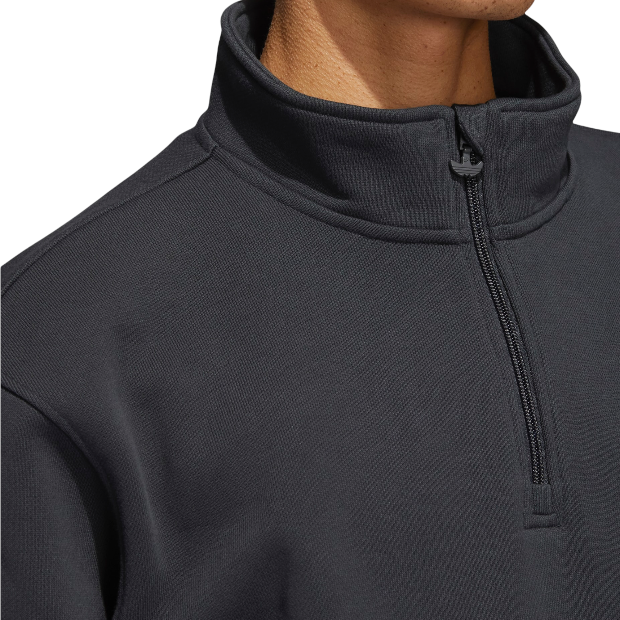 Adidas Heavyweight Shmoofoil 1/4 Zip Sweatshirt Carbon/Focus Orange