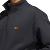 Adidas Heavyweight Shmoofoil 1/4 Zip Sweatshirt Carbon/Focus Orange