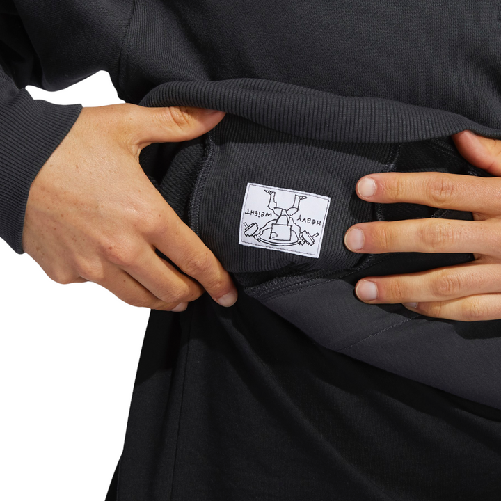 Adidas Heavyweight Shmoofoil 1/4 Zip Sweatshirt Carbon/Focus Orange