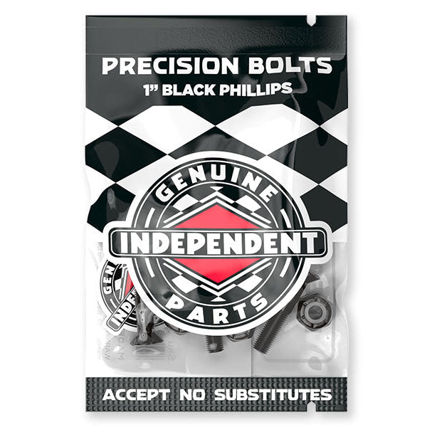 Independent Genuine Parts Black Hardware Phillips 1''