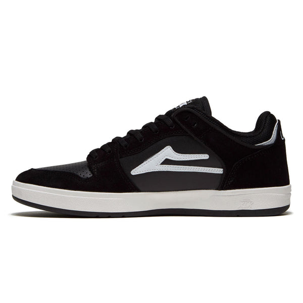 Lakai Telford Low Black/White Suede - Orchard Skateshop