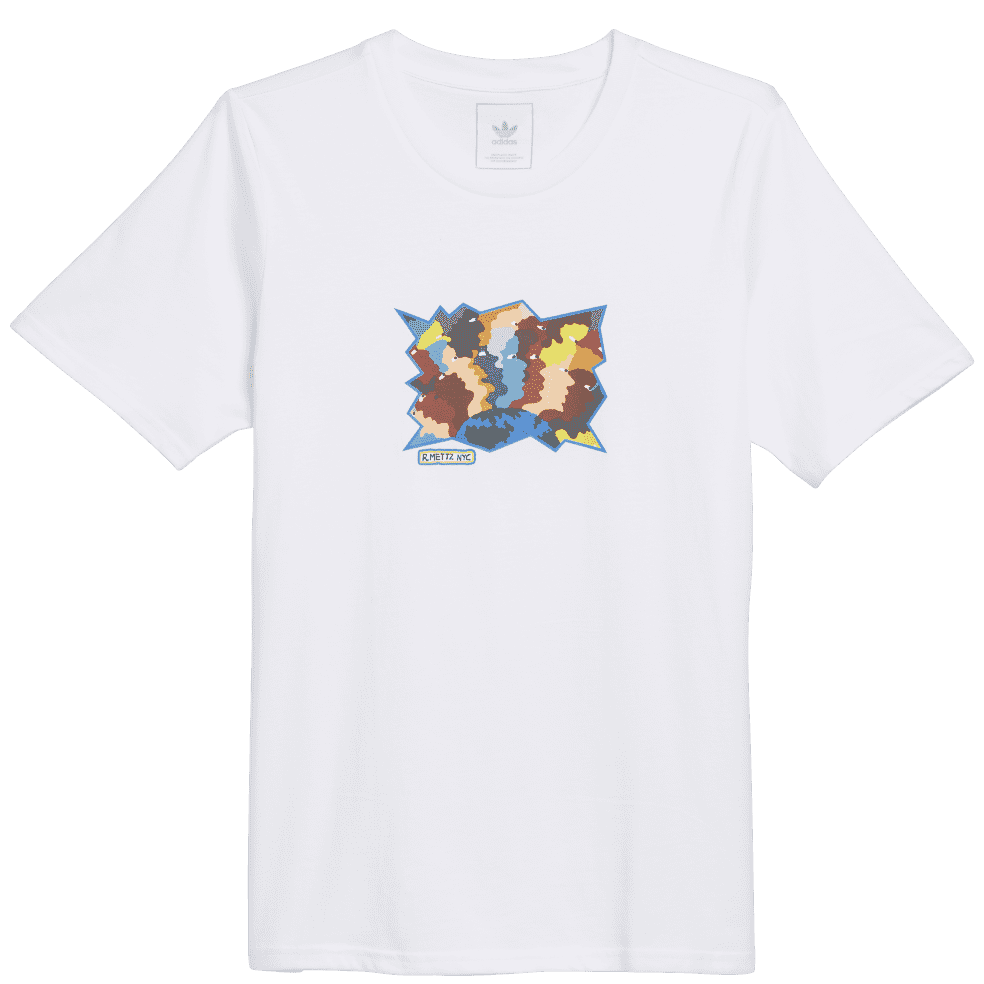 Adidas Mettz World Peeps Tee White Orchard Skateshop
