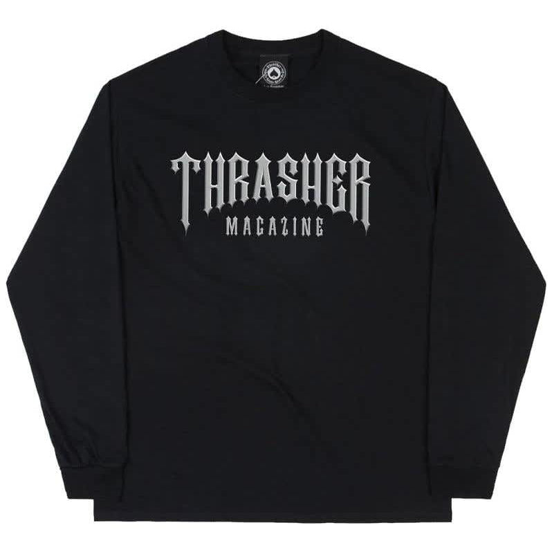 Thrasher Low Low Logo Longsleeve Tee Black