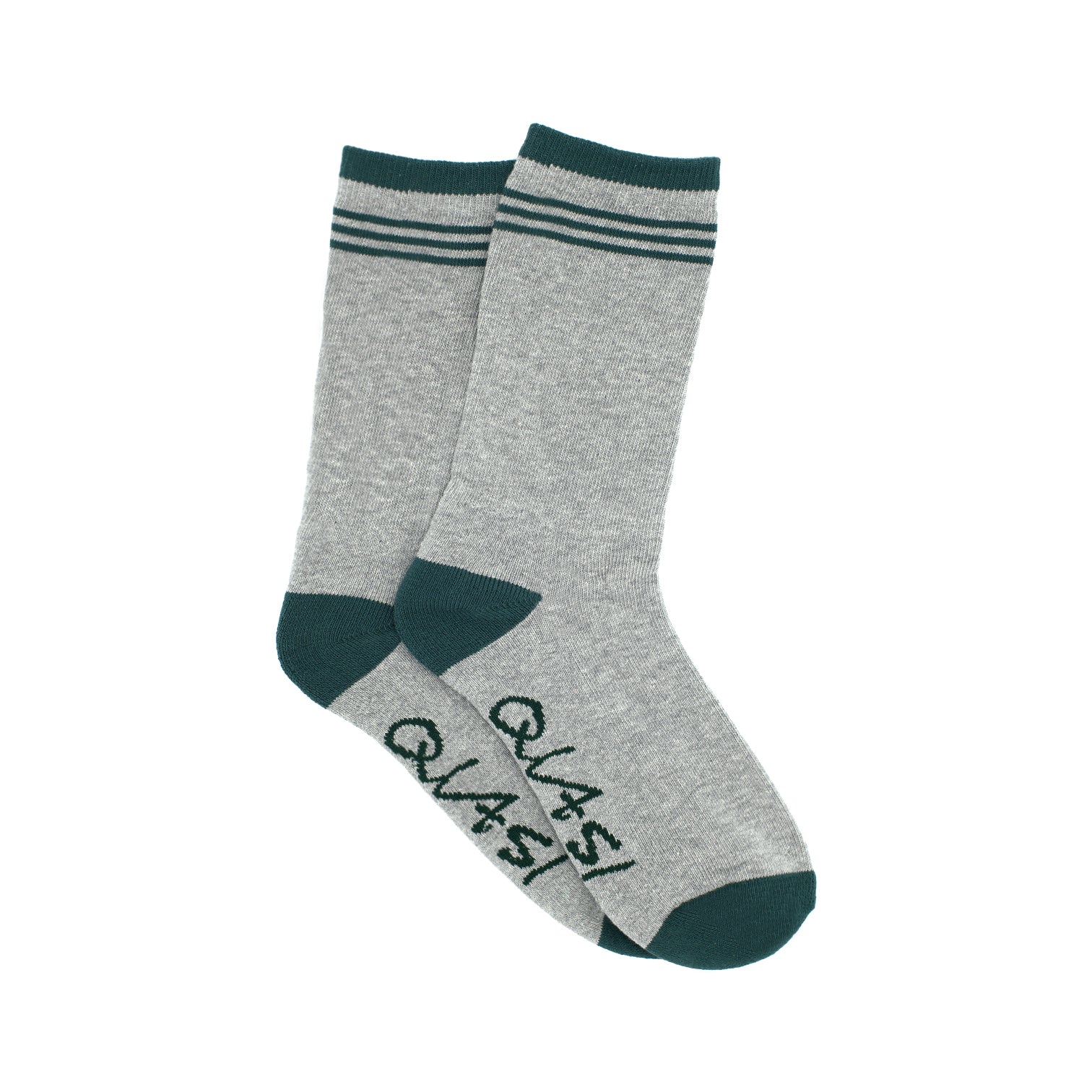 Quasi Note Socks Grey / Forest