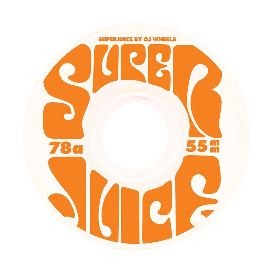 OJ Wheels Mini Super Juice 55mm 78a Cruiser White
