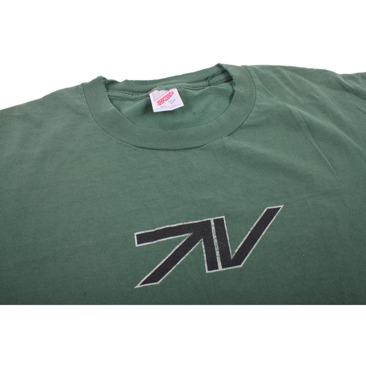 Overripe TV Television Skateboards Tee Shirt Green XL (1991)