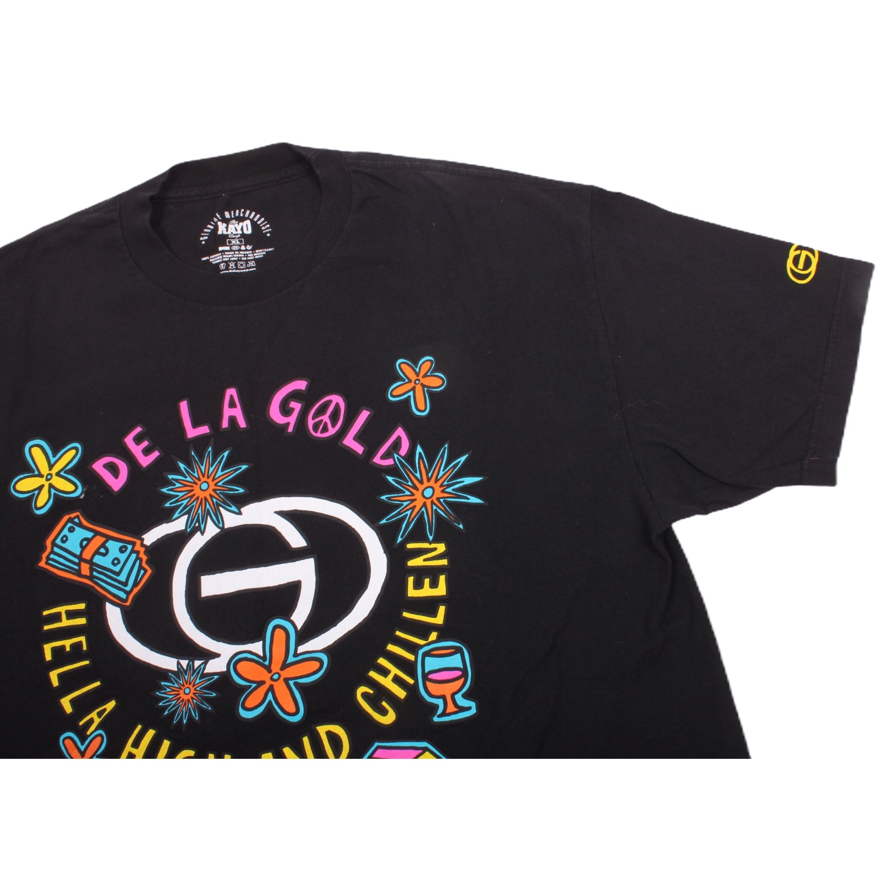 Overripe Gold Wheels Tee De La Gold XL Black (2009)