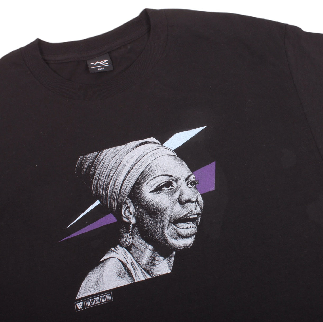 Overripe Western Edition Tee Nina Simone Ian Johnson Black Large NOS (2007)
