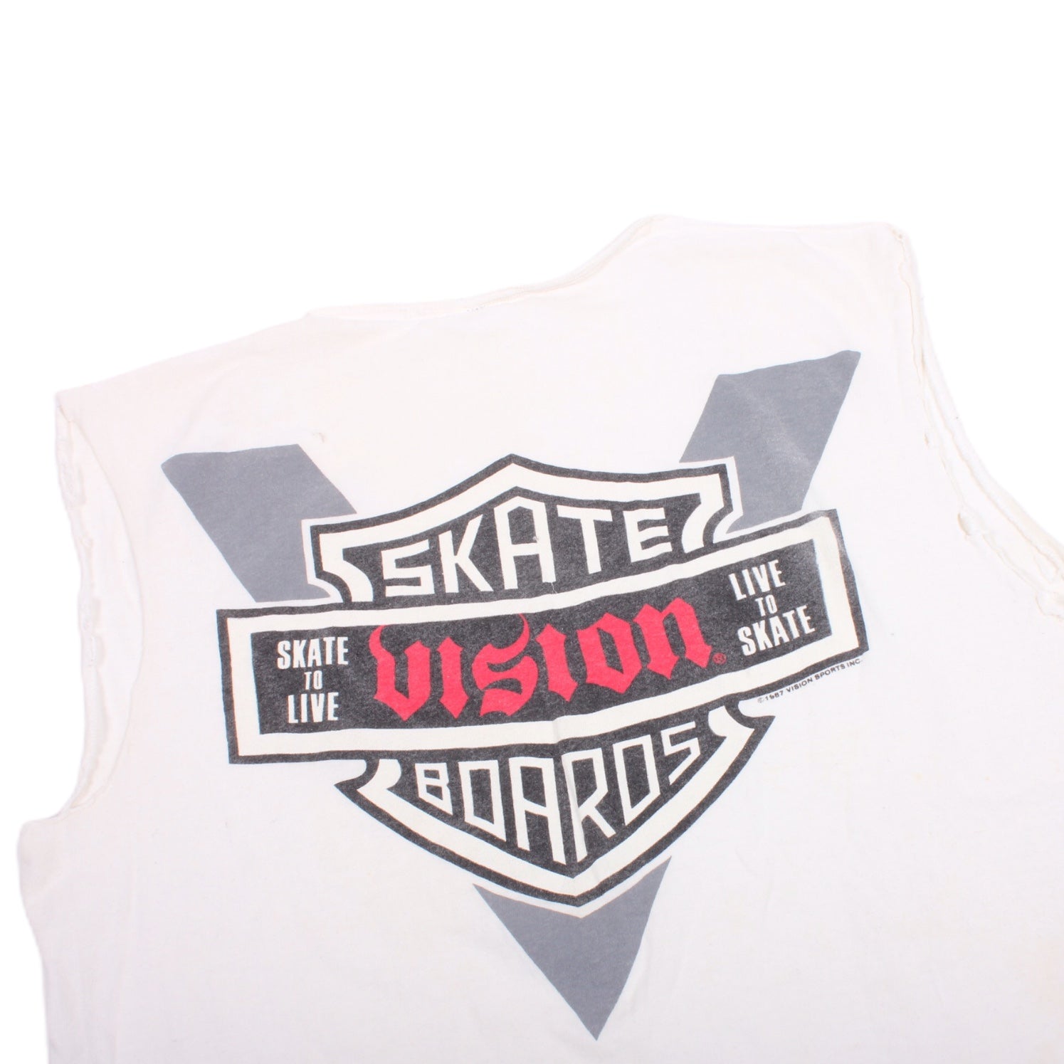 Overripe Vision Modified Tee Moto White (1988)