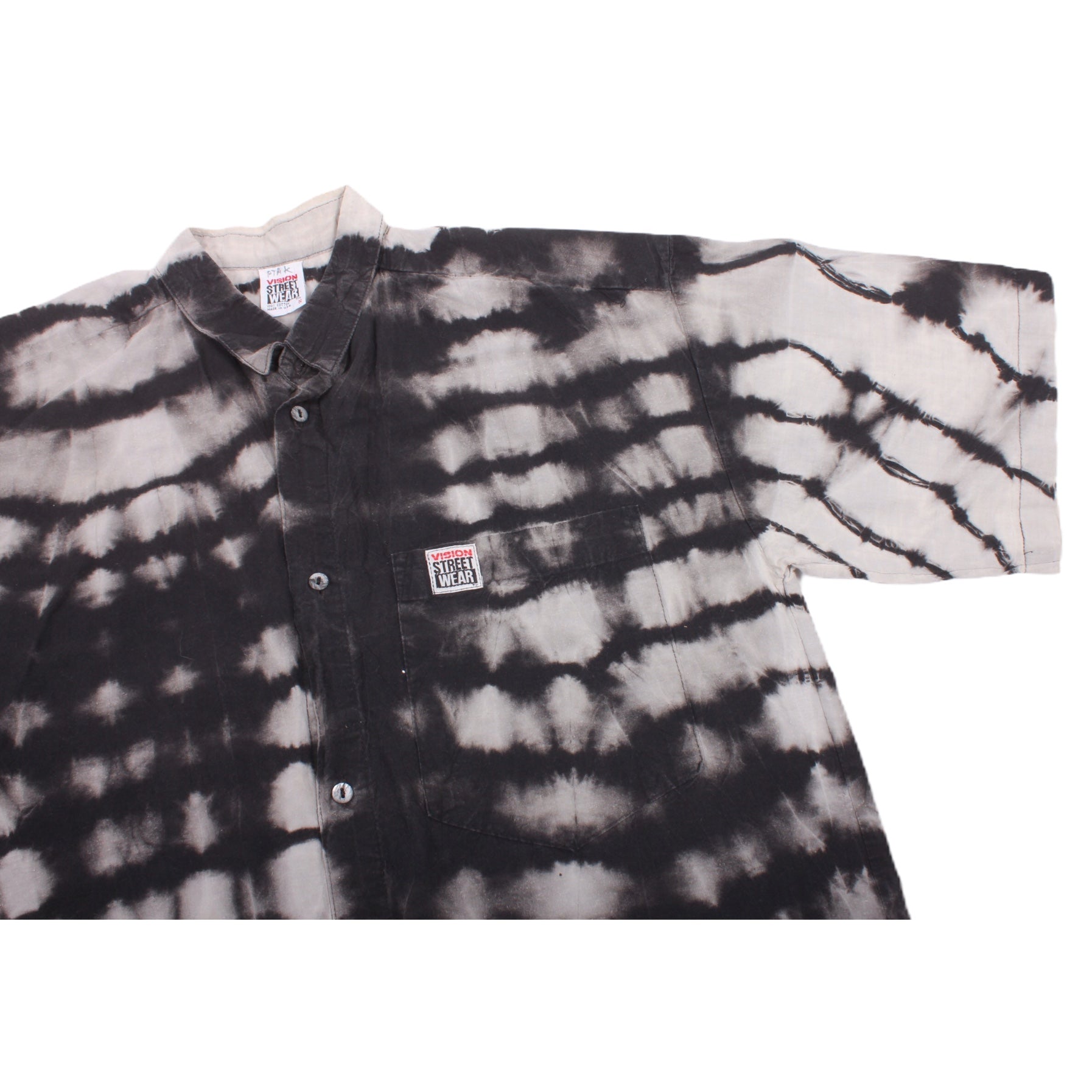 Overripe Vision Street Wear Button Up Black Acid Small (1990)