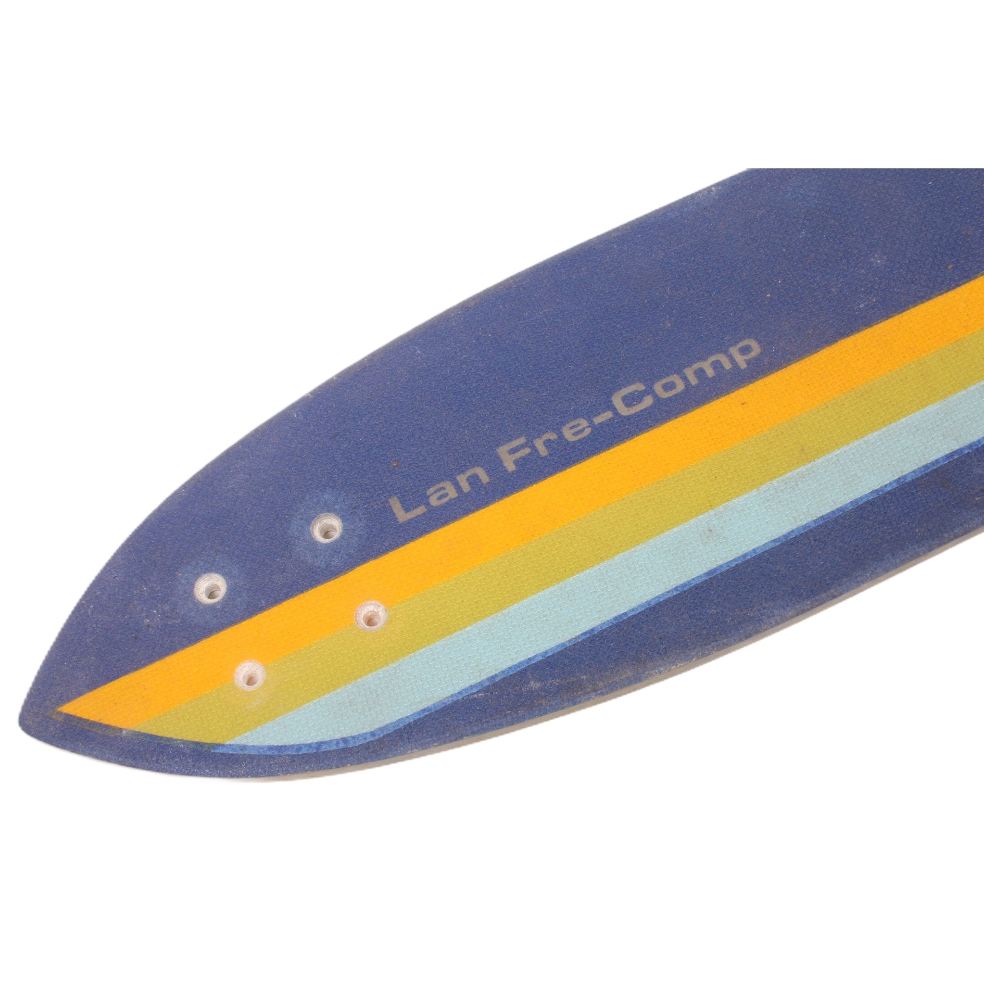 Overripe Fiberglass Deck Lan Pro-Comp Blue 1977