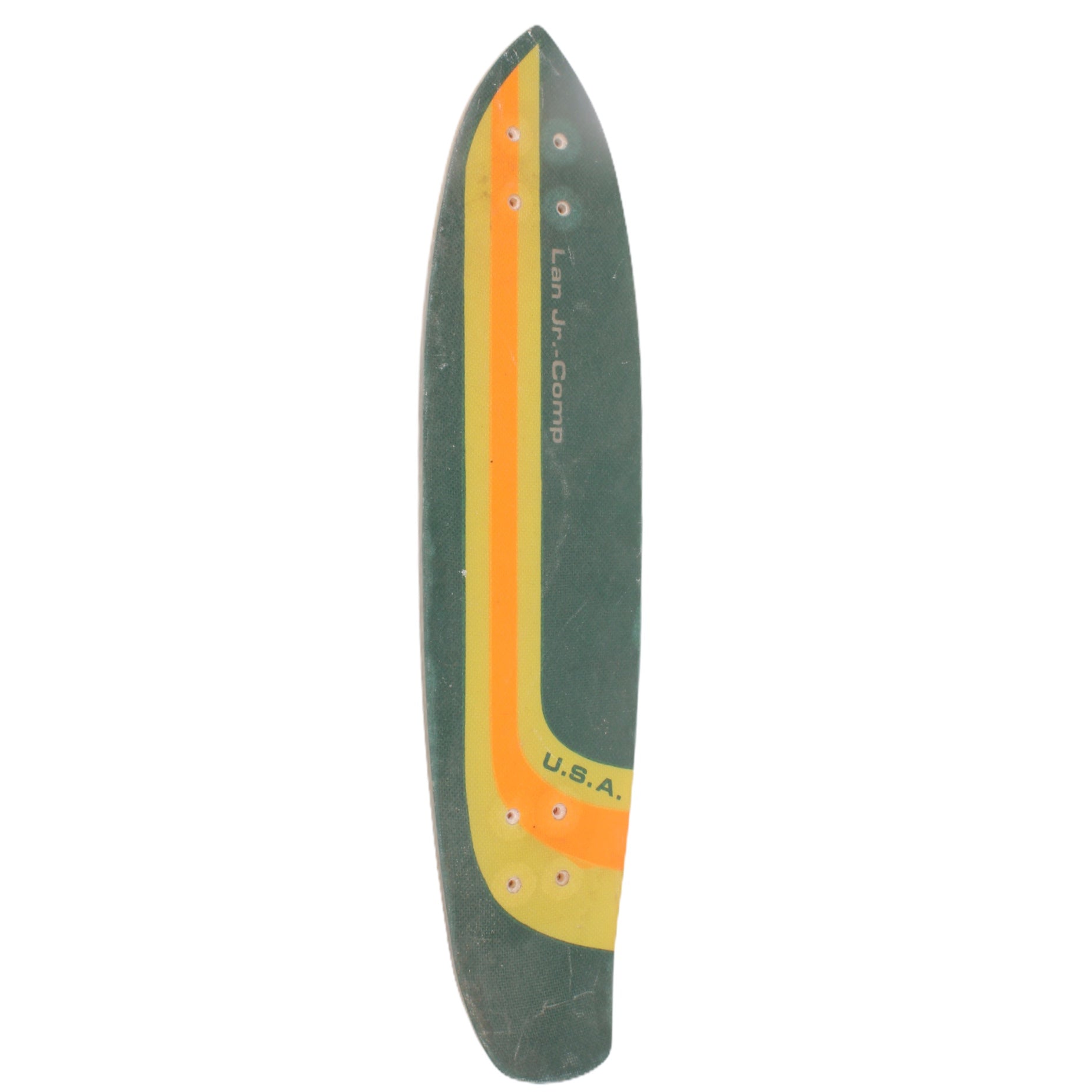 Overripe Fiberglass Deck Lan Pro-Comp Green 1977