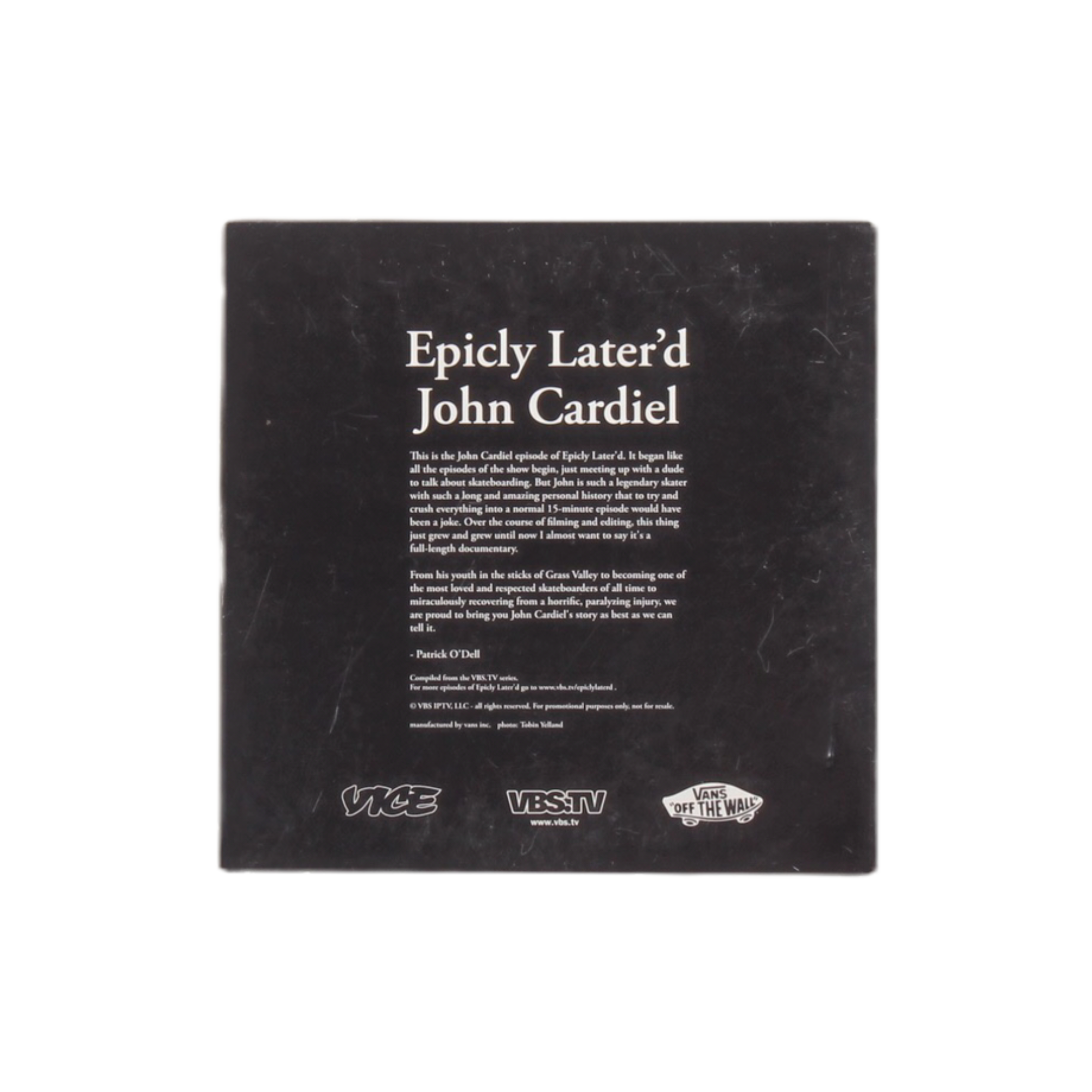 Epicly Laterd John Cardiel DVD (Sealed)