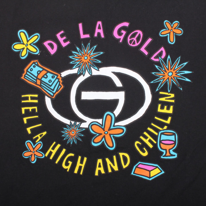 Overripe Gold Wheels Tee De La Gold XL Black (2009)