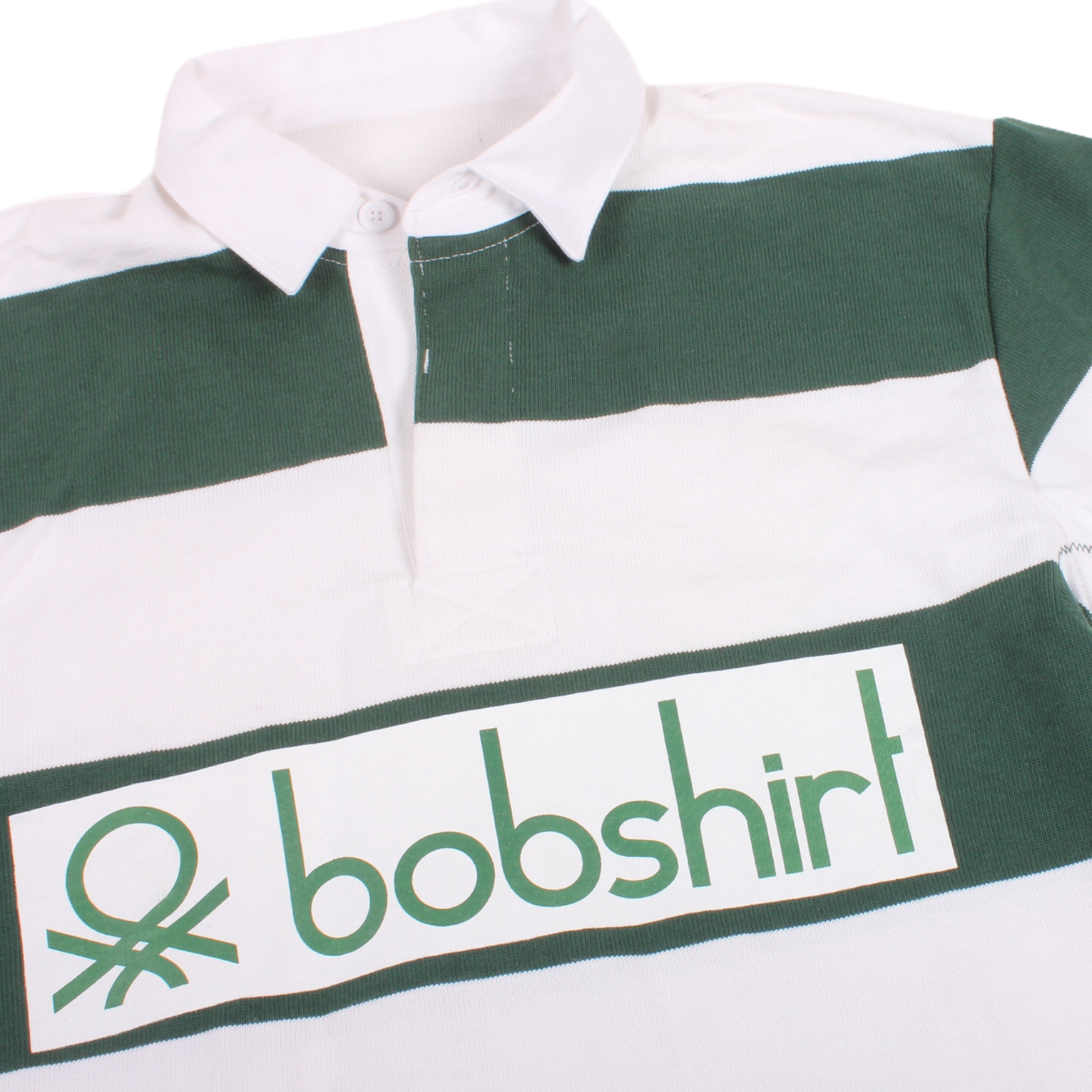 Overripe Bobshirt Rugby Shirt Green/White Small