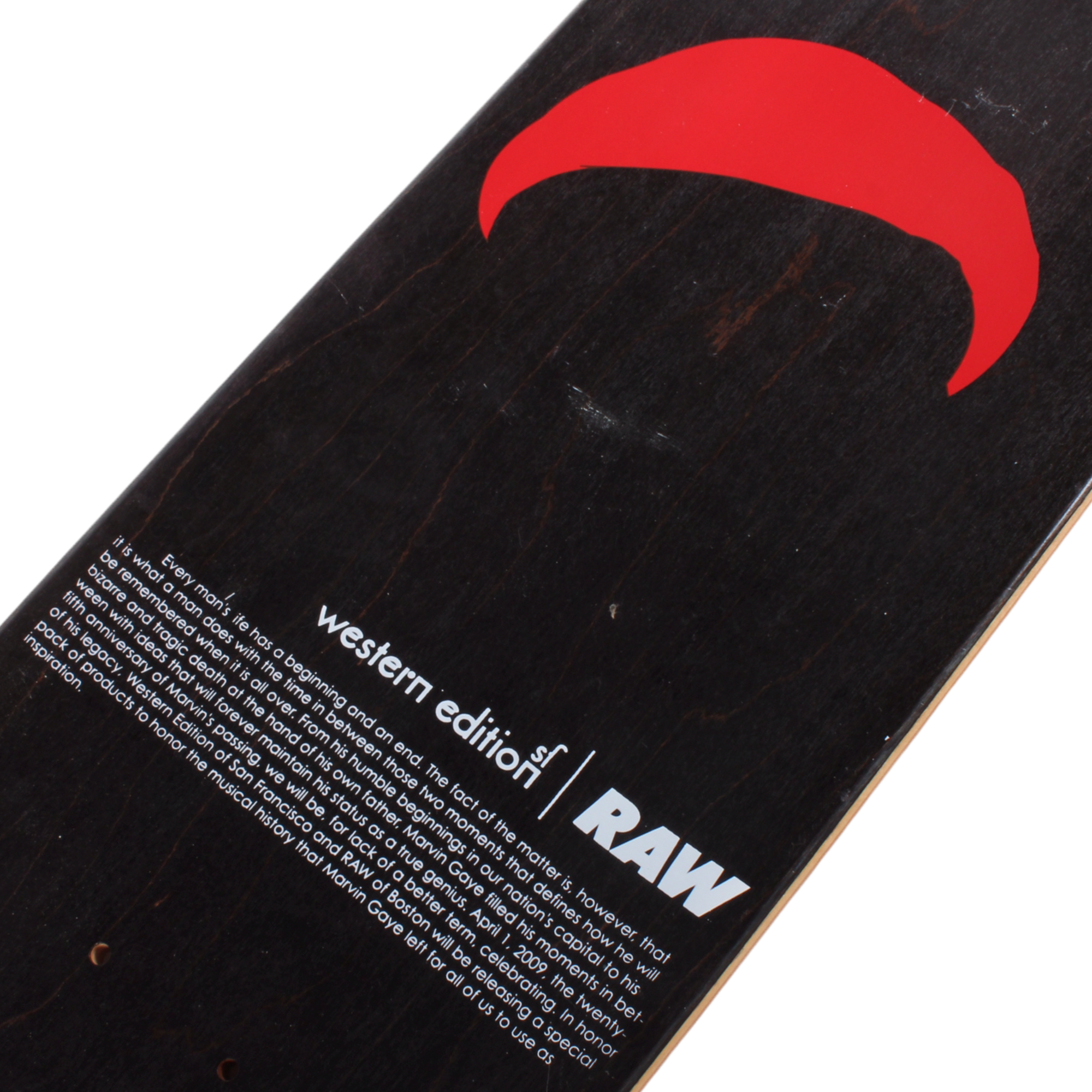 Overripe RAW x Western Edition Marvin Gaye Deck (2009) 7.5&quot;