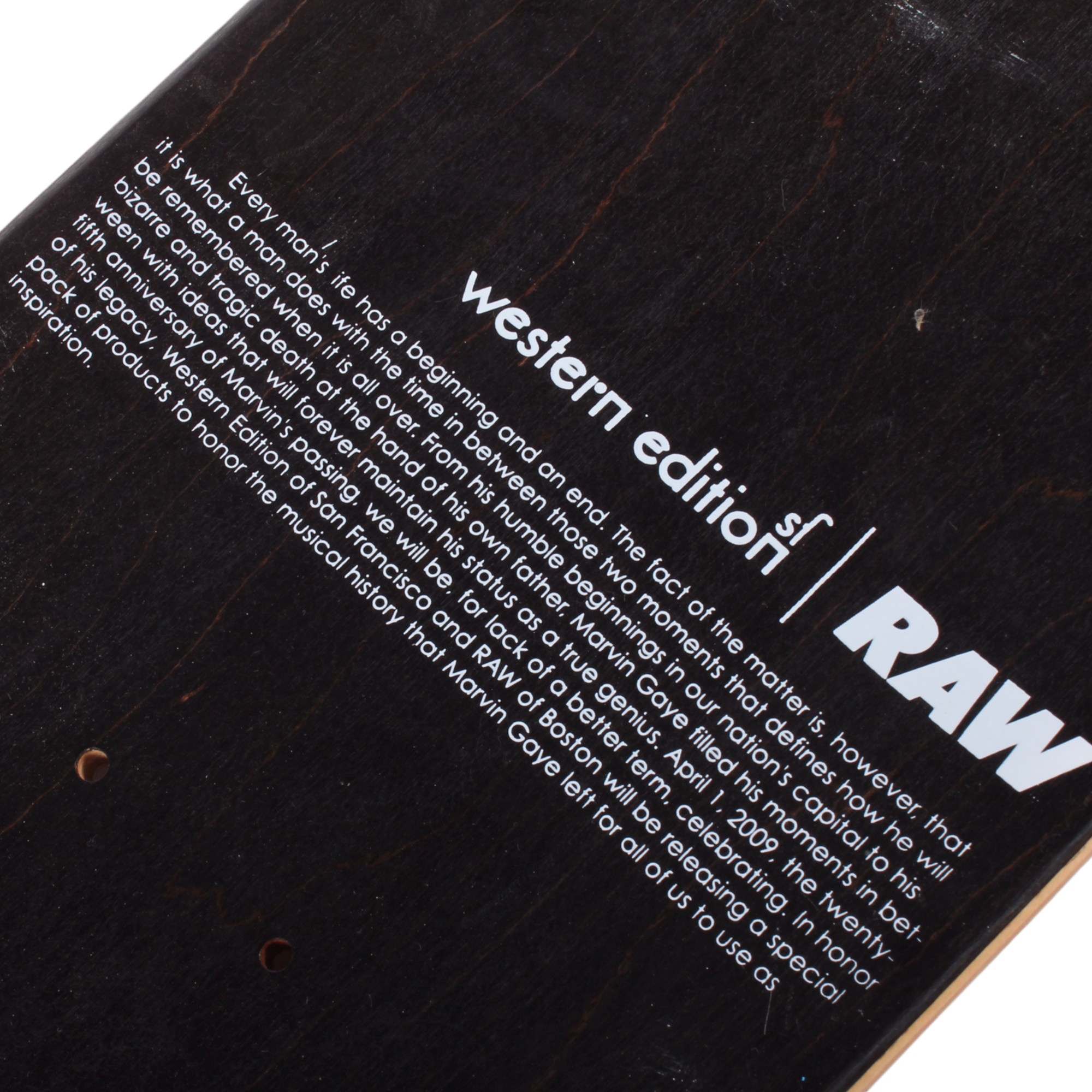 Overripe RAW x Western Edition Marvin Gaye Deck (2009) 7.5&quot;