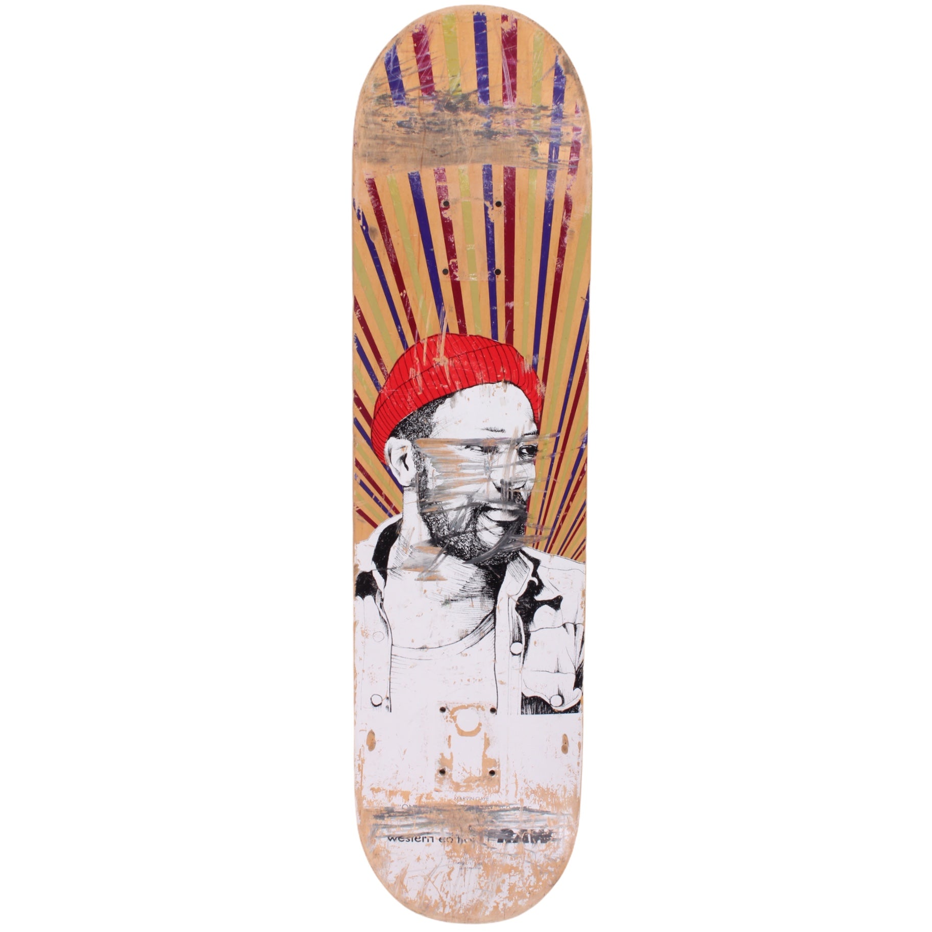 Overripe RAW x Western Edition Marvin Gaye Deck (Skated) (2009