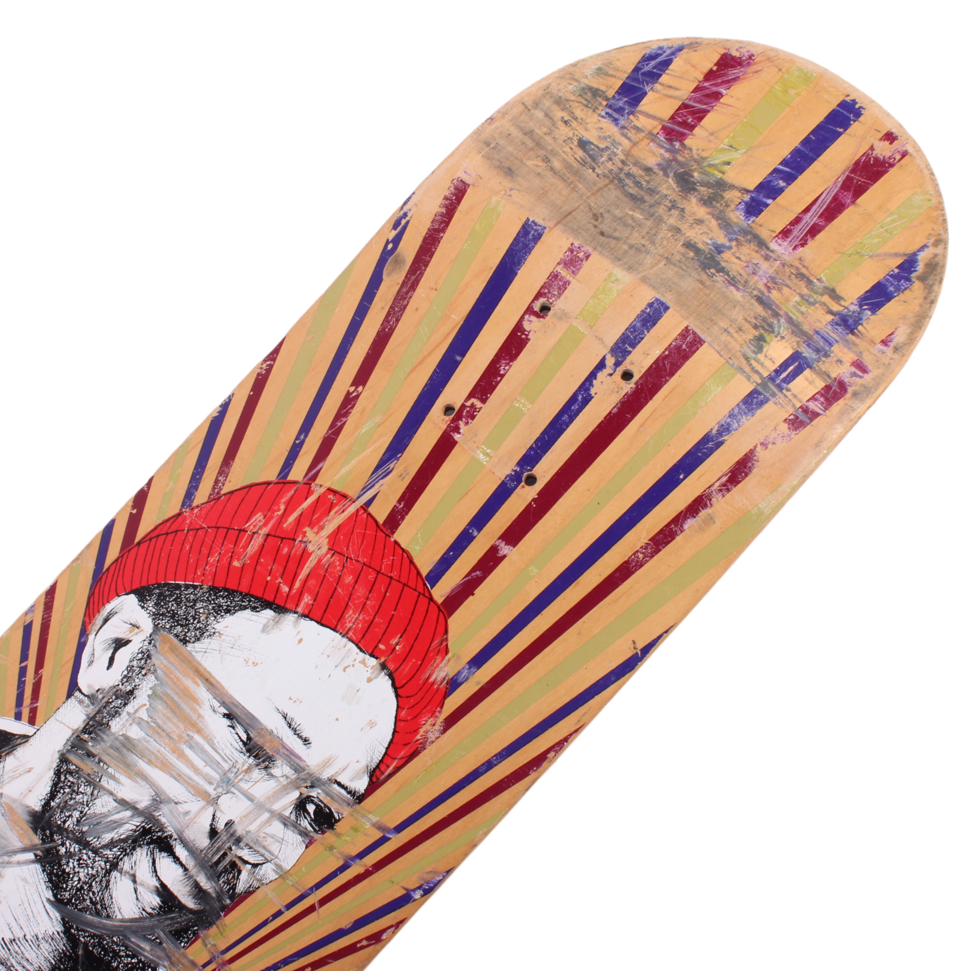 Overripe RAW x Western Edition Marvin Gaye Deck (Skated) (2009) 7.5&quot;