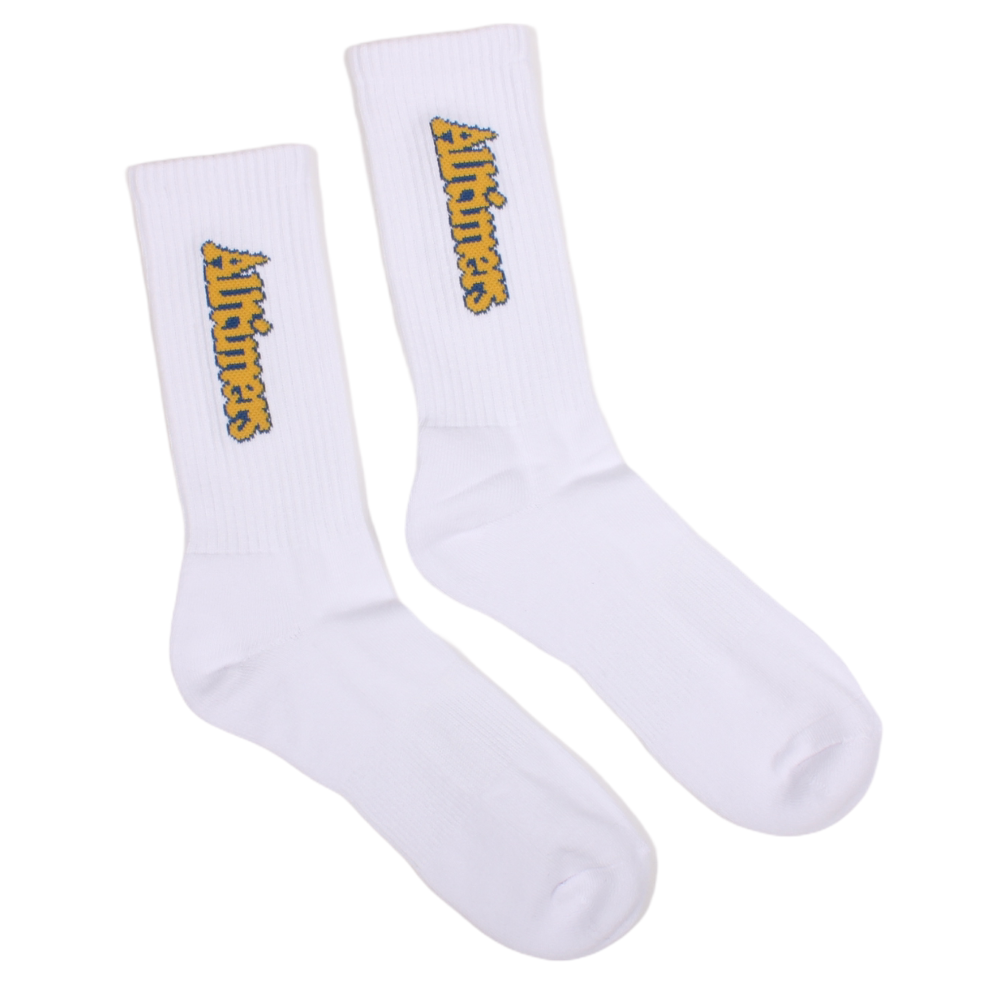 Alltimers Embroidered Bugged Out Broadway Sock White