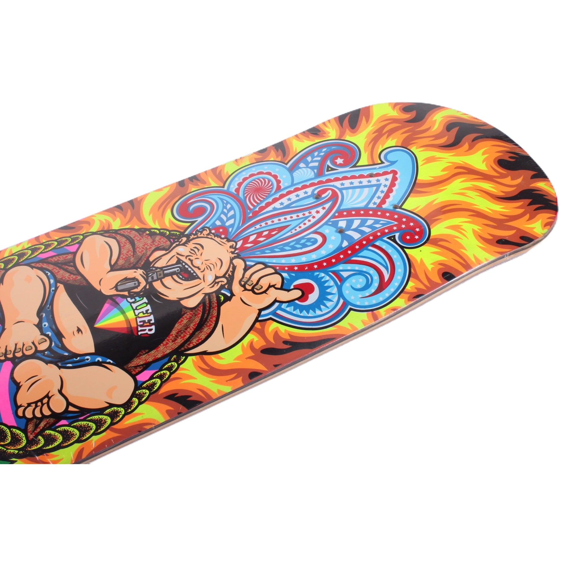 Overripe Paisley Skates Sean Cliver Hang Loose Buddha Deck 8.375&quot;