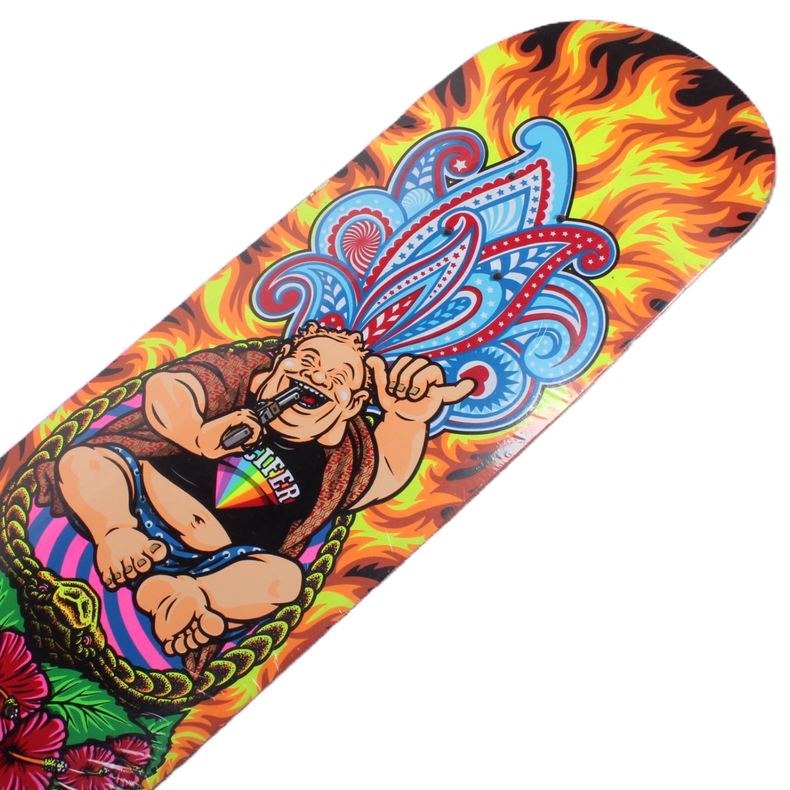 Overripe Paisley Skates Sean Cliver Hang Loose Buddha Deck 8.375&quot;