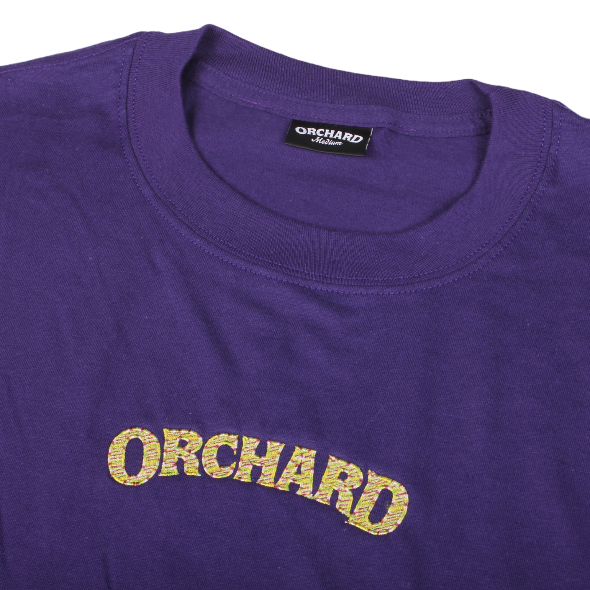 Orchard Embroidered Text Logo Tee Zodiac/Grape