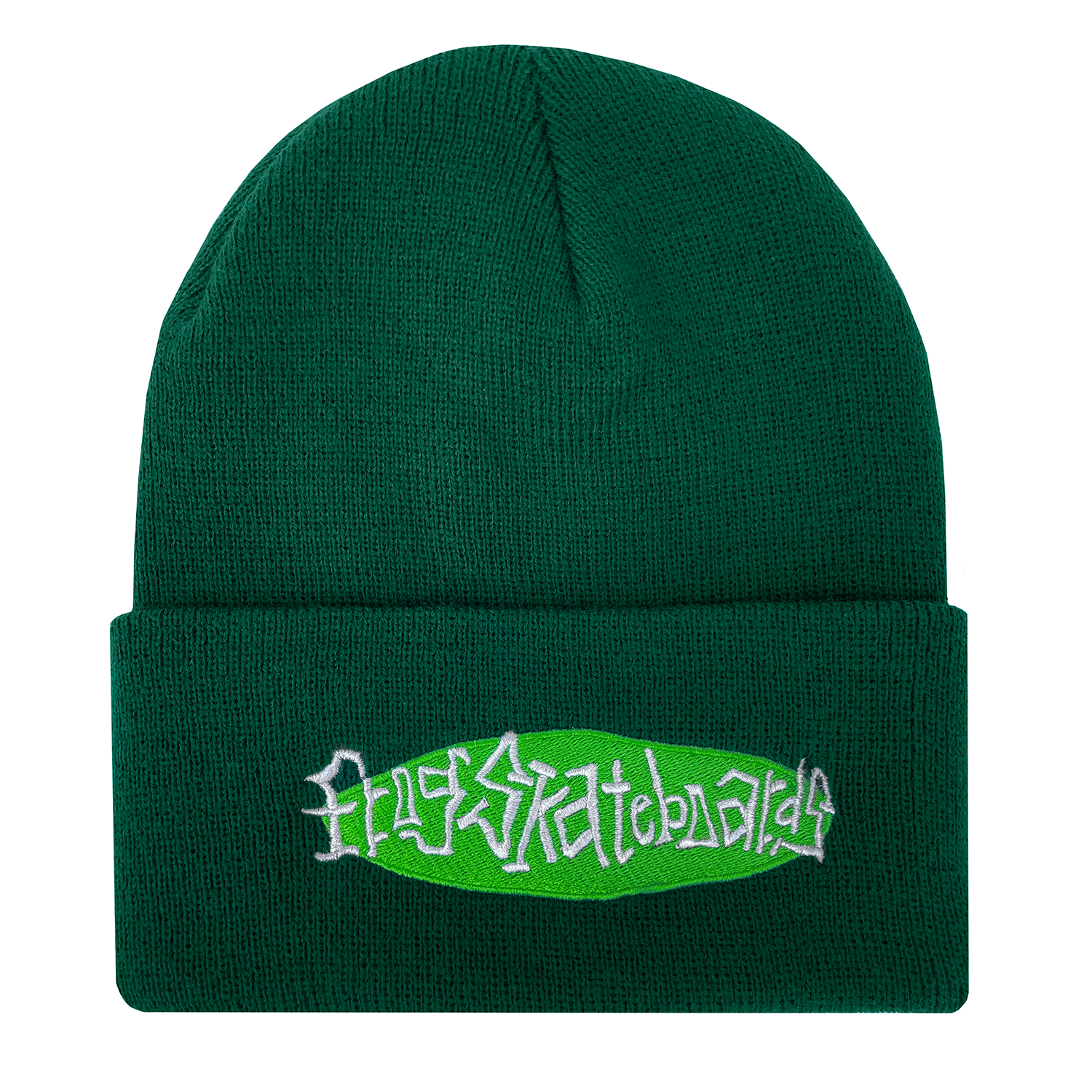 Frog Skateboards Oval Logo Beanie Green - Orchard Skateshop