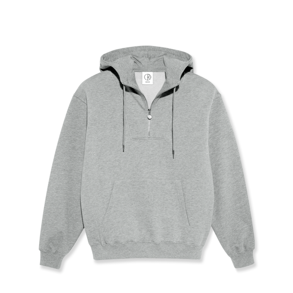 Polar Skate Co. Half Zip Hoodie Heather Grey