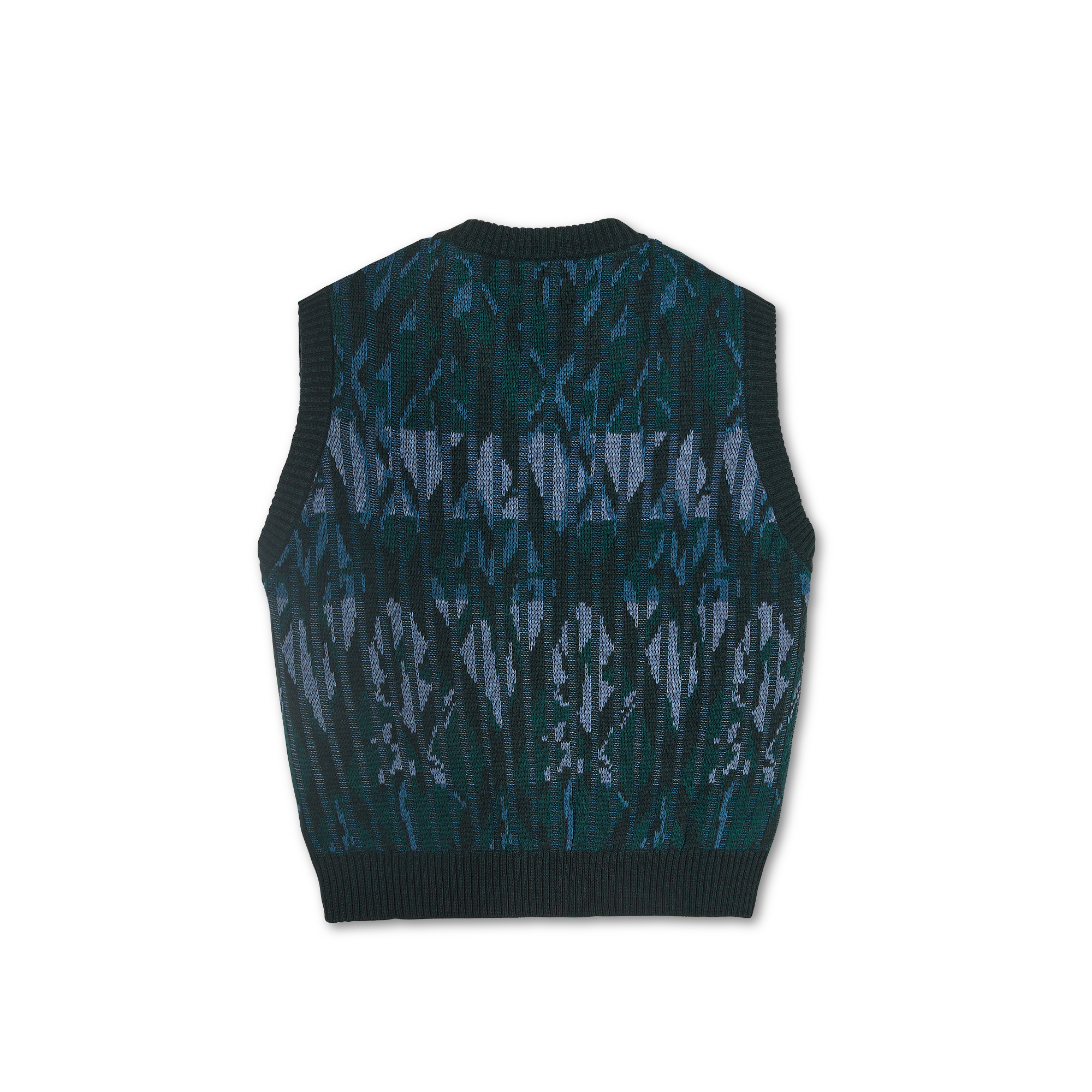 Polar Skate Co. Paul Knit Sweater Vest Blue Green