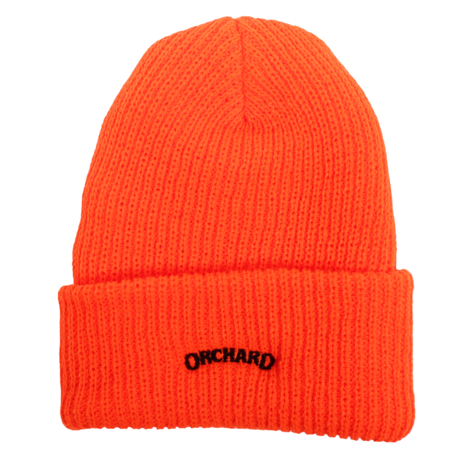 Orchard Text Logo Watch Cap Orange/Black