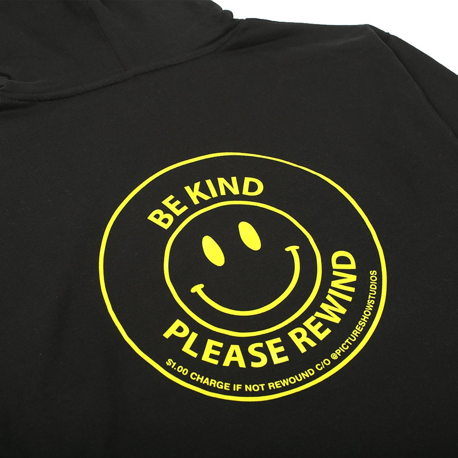 Picture Show Be Kind Pullover Hoodie Black