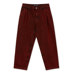 Polar Skate Co. Grund Chinos Red/Black - Orchard Skateshop