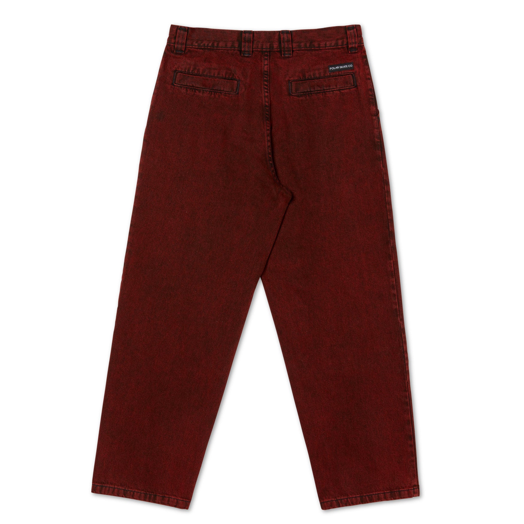 Polar Skate Co. Grund Chinos Red/Black - Orchard Skateshop