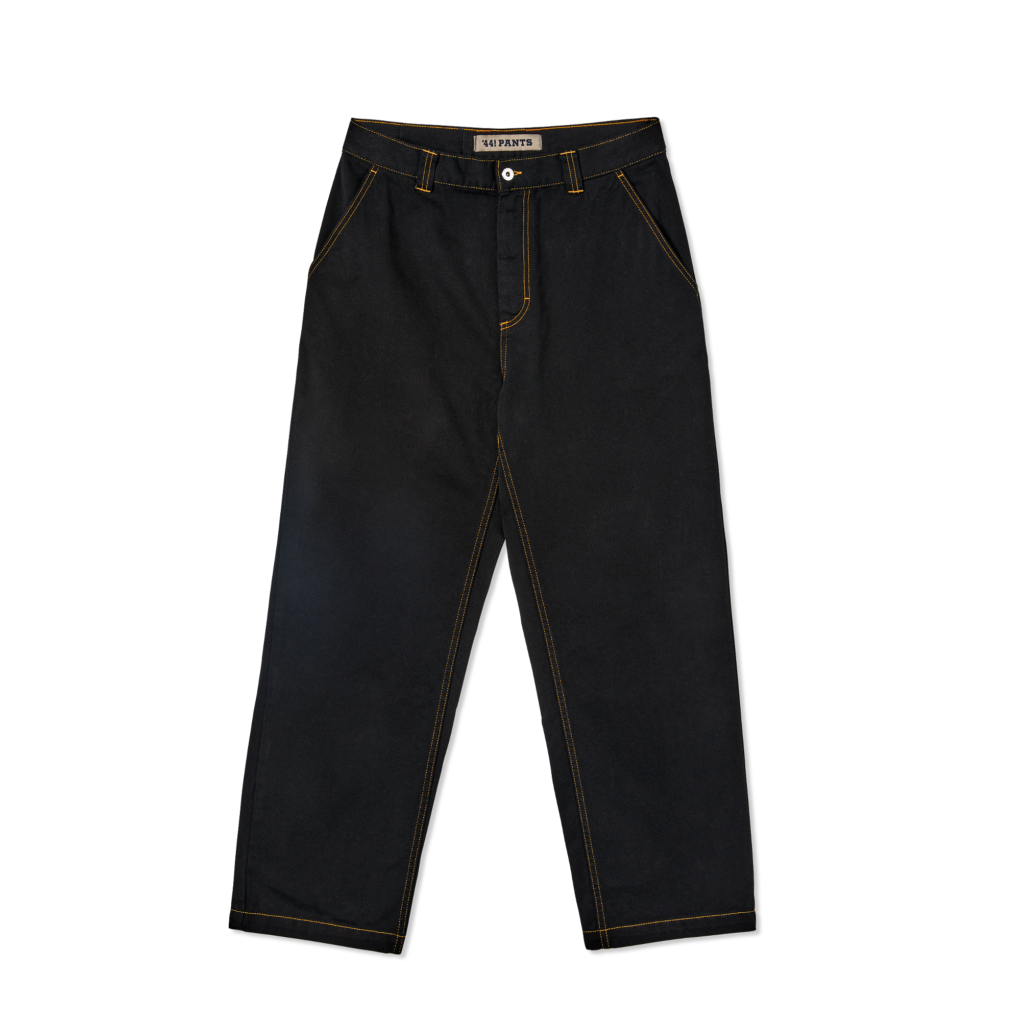 Polar Skate Co. &#39;44! Pants Black/Orange Stitching