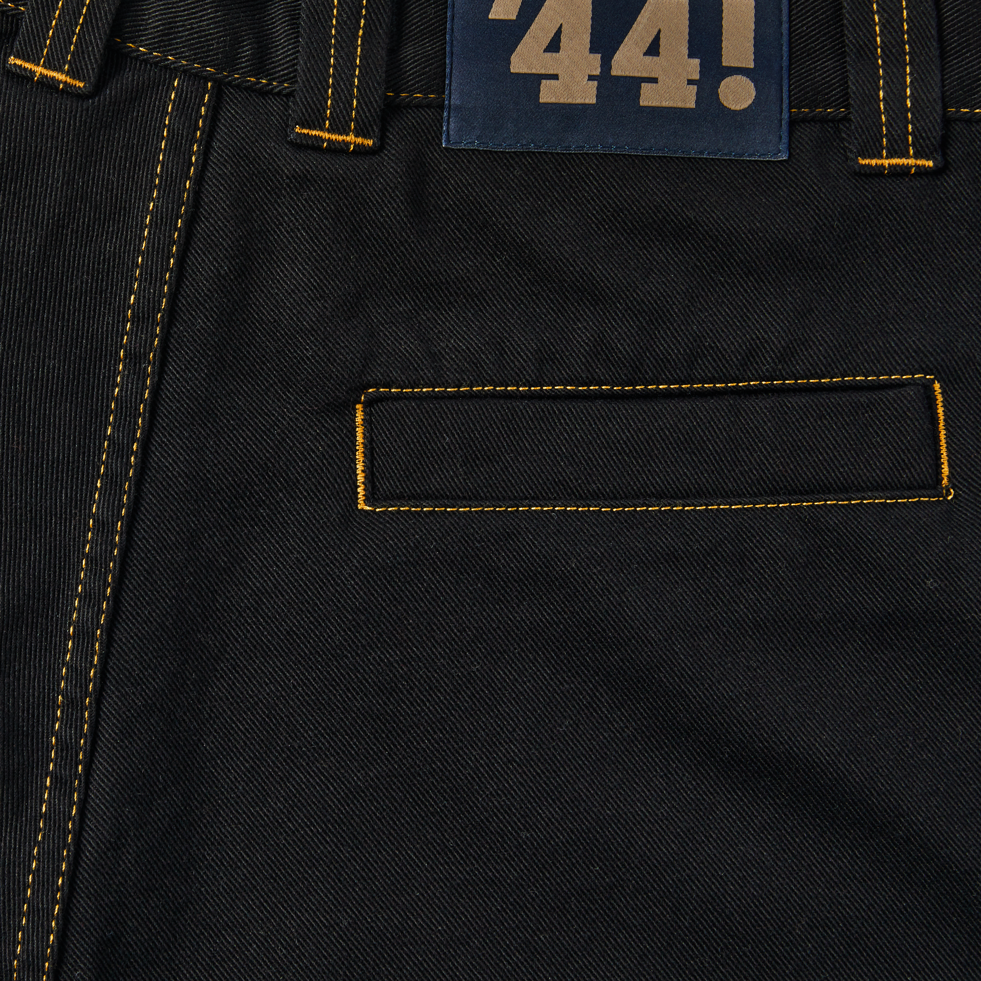 Polar Skate Co. &#39;44! Pants Black/Orange Stitching