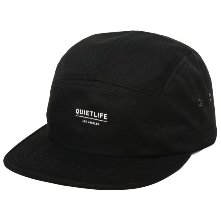 Quiet Life Crush 5 Panel Camper Hat Black